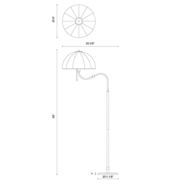Lampe de plancher Crosby