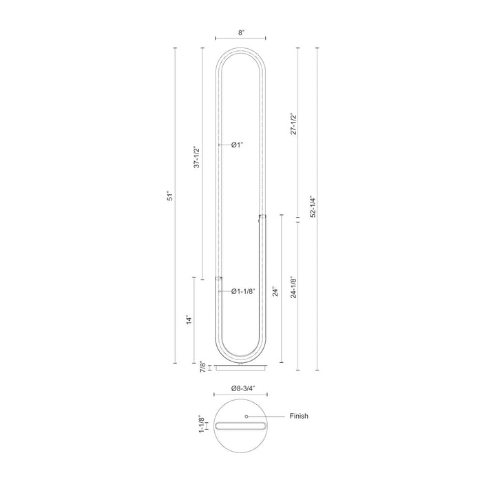 Lampe de plancher Huron