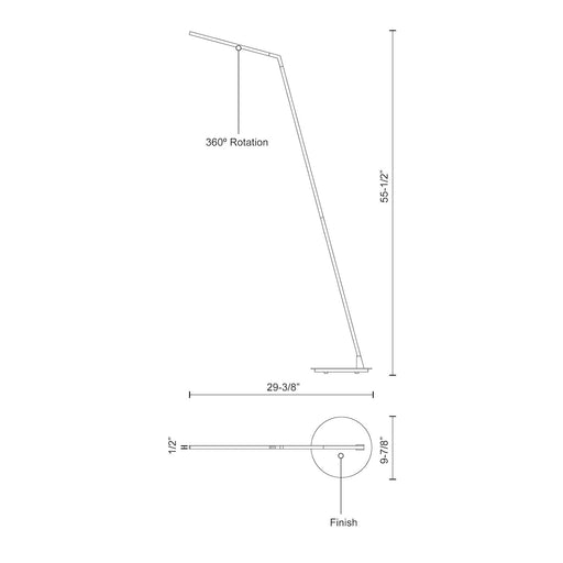 Lampe de plancher Miter