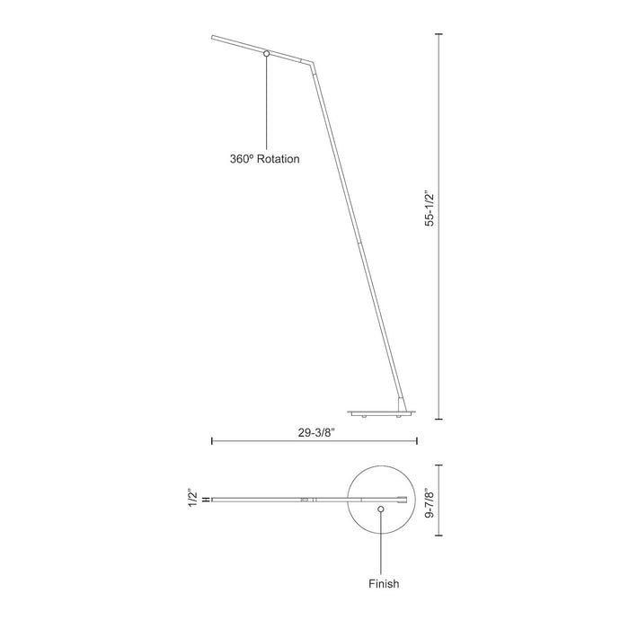 Lampe de plancher Miter
